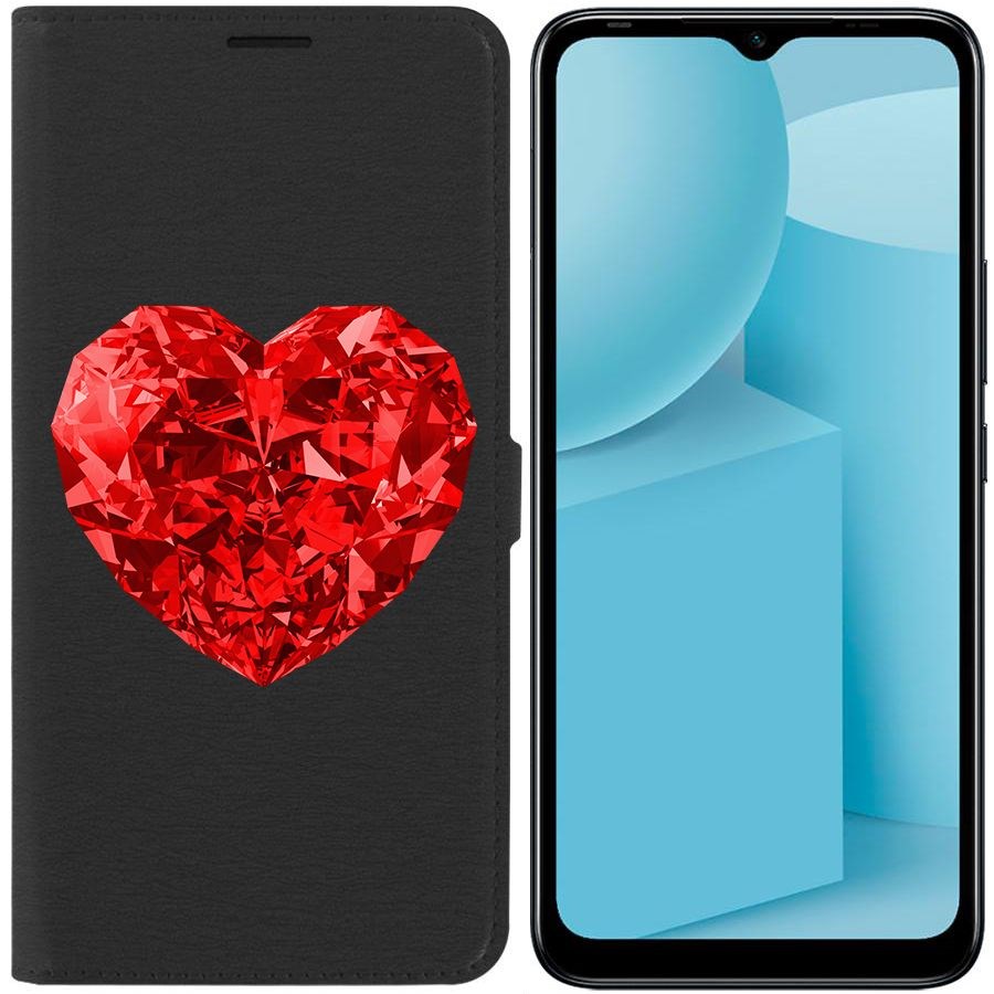 

Чехол-книжка Eco для Infinix Hot 12i Рубиновое сердце (черный)