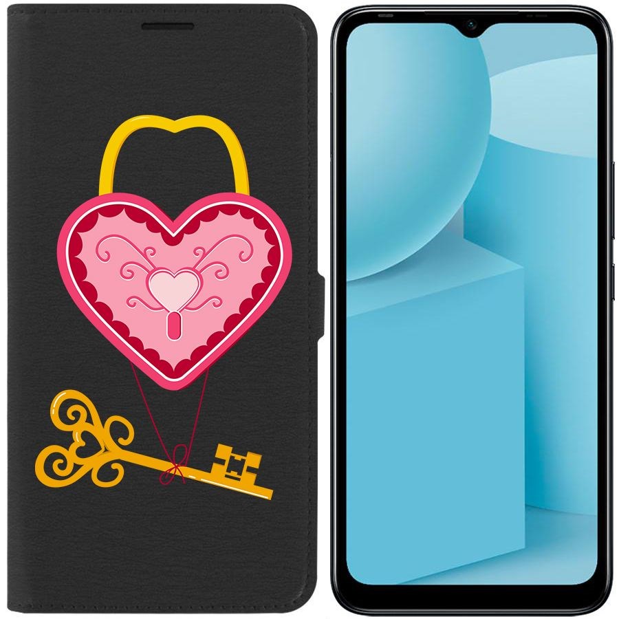 

Чехол-книжка Eco для Infinix Hot 12i Ключ от сердца (черный)