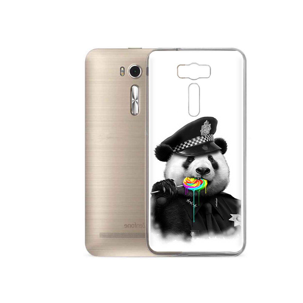 

Чехол MyPads Tocco для Asus ZenFone 2 Laser (ZE500KL) Панда полиция, Прозрачный, Tocco