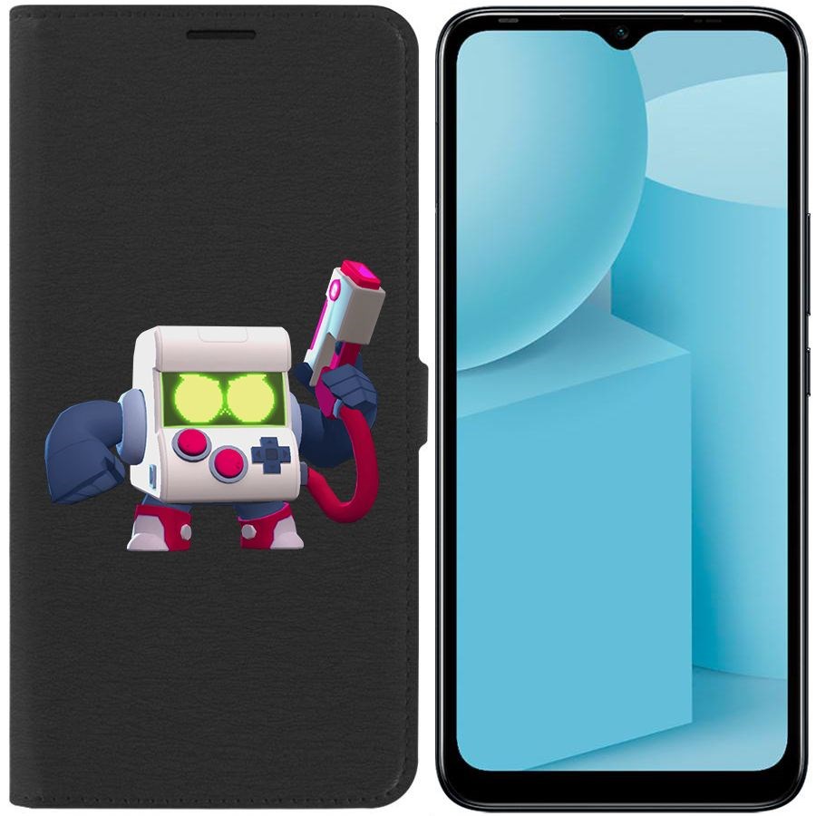 

Чехол-книжка Eco для Infinix Hot 12i Brawl Stars-8-БИТ классический (черный)