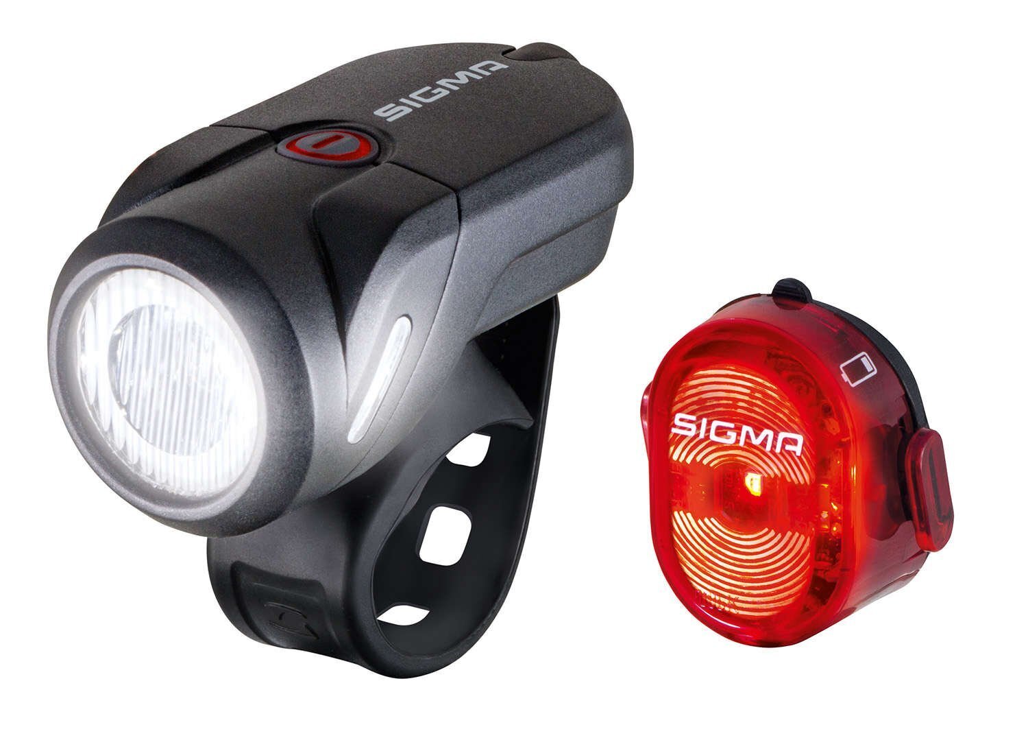 

Фара+Фонарь AURA 35 люкс CREE USB / NUGGET II RL 3 режима SIGMA, Черный, Aura 35