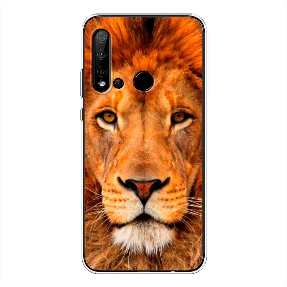 

Чехол на Huawei P20 Lite 2019 "Благородный лев", Оранжевый, 69750-1