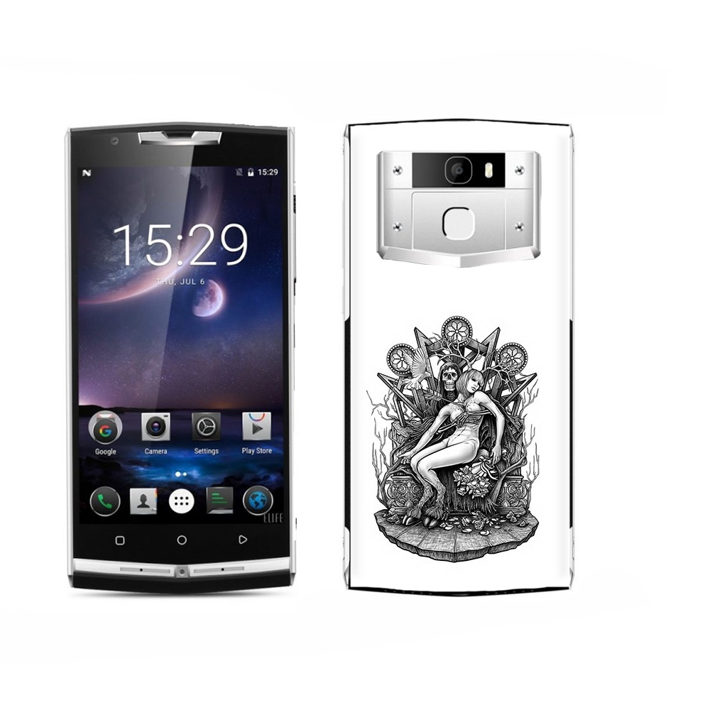 

Чехол MyPads Tocco для Oukitel K15 Plus девушка на троне, Прозрачный, Tocco