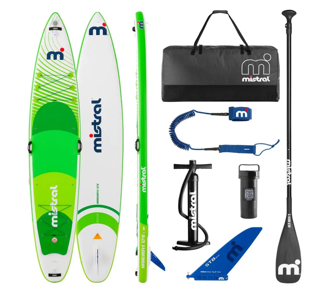 

Надувная туринговая сап доска / Sup board MISTRAL MANGROVE 12'6 X 30.0" - INFLATABLE SUP, Зеленый, Mangrove 12'6 x 30.0"