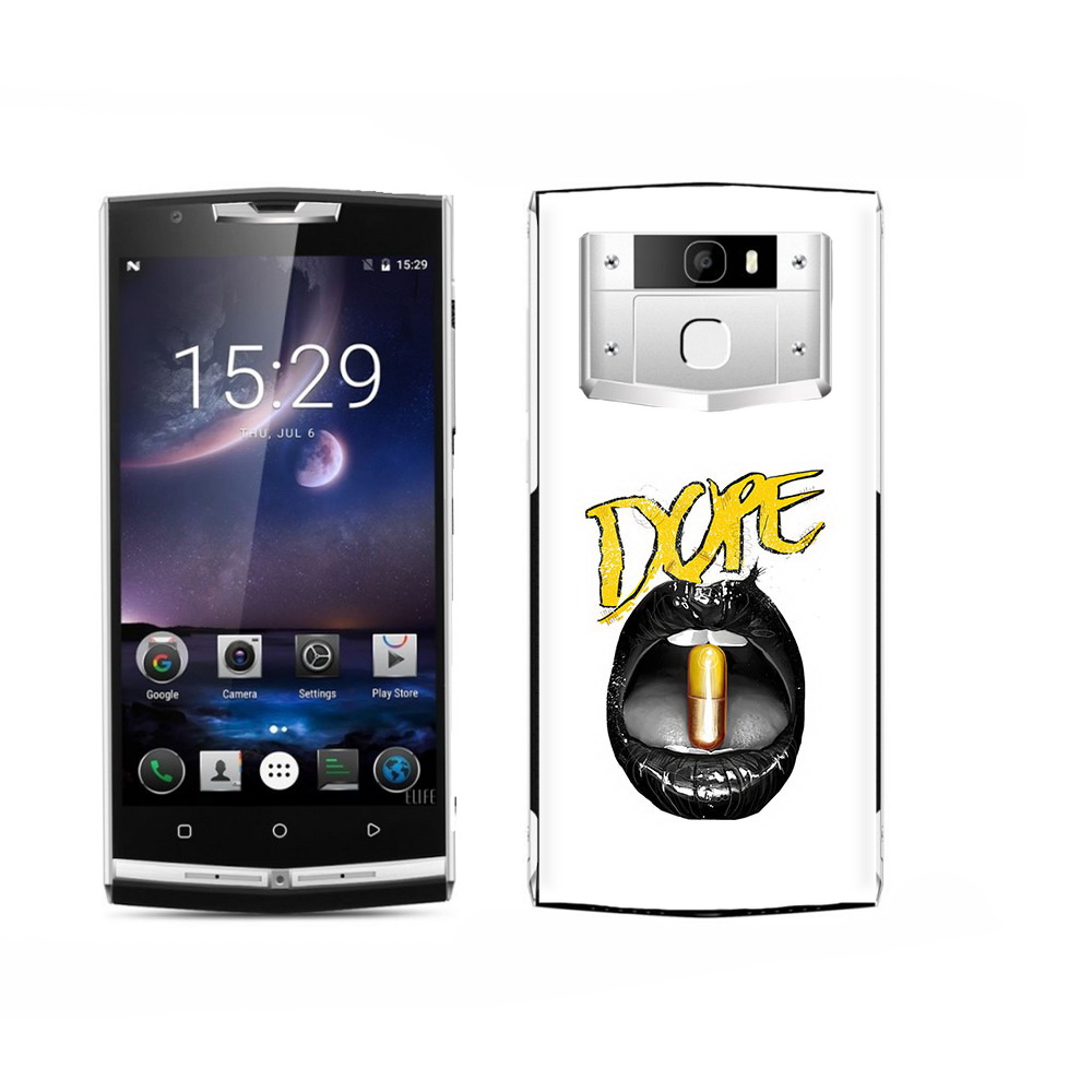 

Чехол MyPads Tocco для Oukitel K15 Plus губы, Прозрачный, Tocco