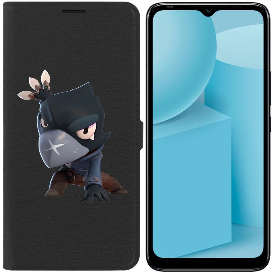

Чехол-книжка Eco для Infinix Hot 12i Brawl Stars-Ворон (черный)