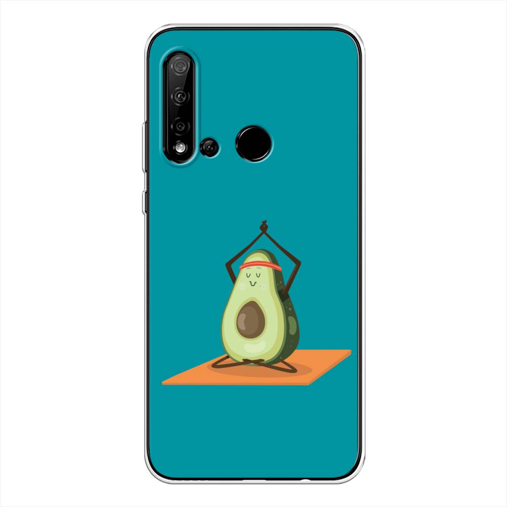 

Чехол на Huawei P20 Lite 2019 "Расслабься с авокадо", Голубой, 69750-6
