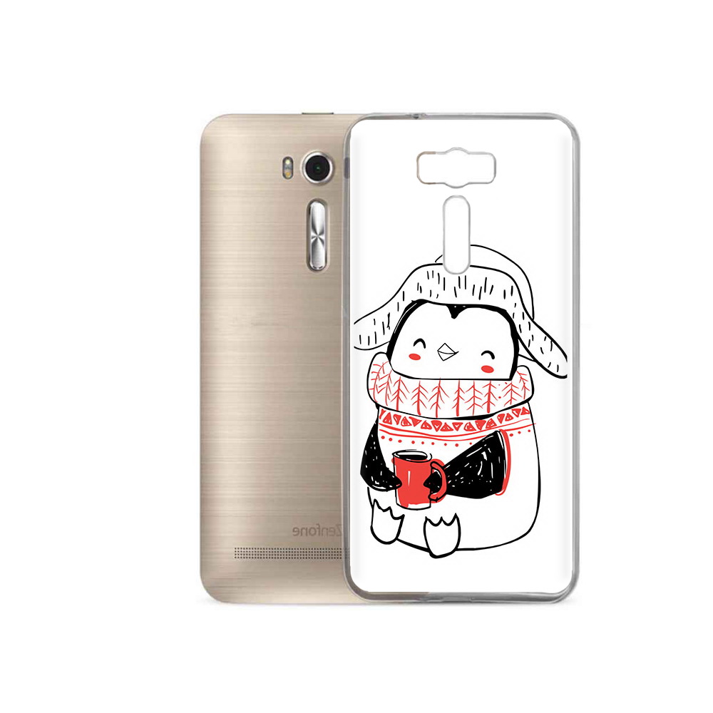 

Чехол MyPads Tocco для Asus ZenFone 2 Laser (ZE500KL) Милый пингвин, Прозрачный, Tocco