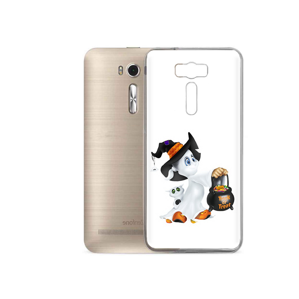 

Чехол MyPads Tocco для Asus ZenFone 2 Laser (ZE500KL) Маленький призрак, Прозрачный, Tocco