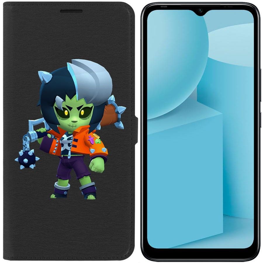 

Чехол-книжка Eco для Infinix Hot 12i Brawl Stars-ЗомБиби (черный)