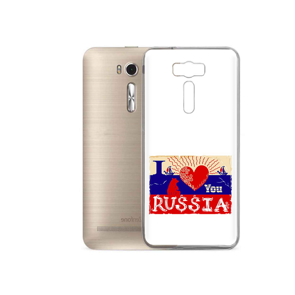

Чехол MyPads Tocco для Asus ZenFone 2 Laser (ZE500KL) Люблю Россию, Прозрачный, Tocco