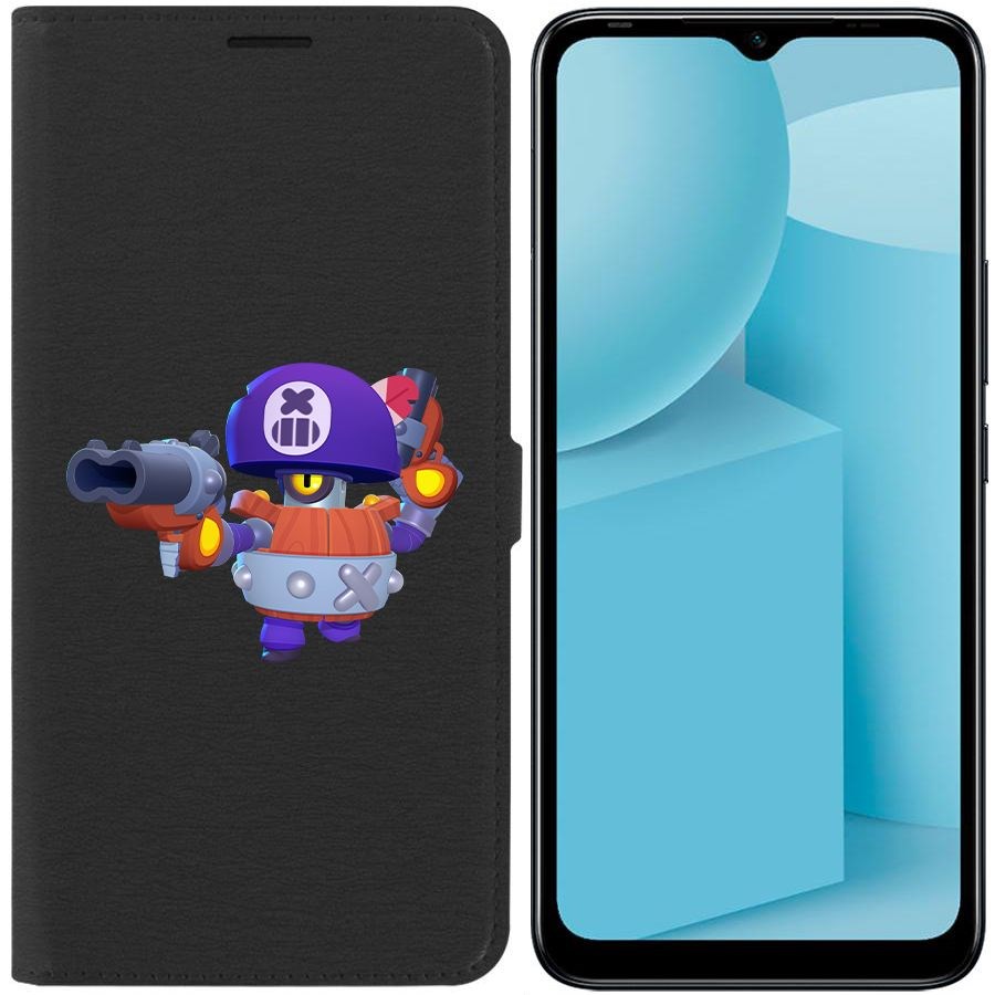

Чехол-книжка Eco для Infinix Hot 12i Brawl Stars-Дэррил (черный)