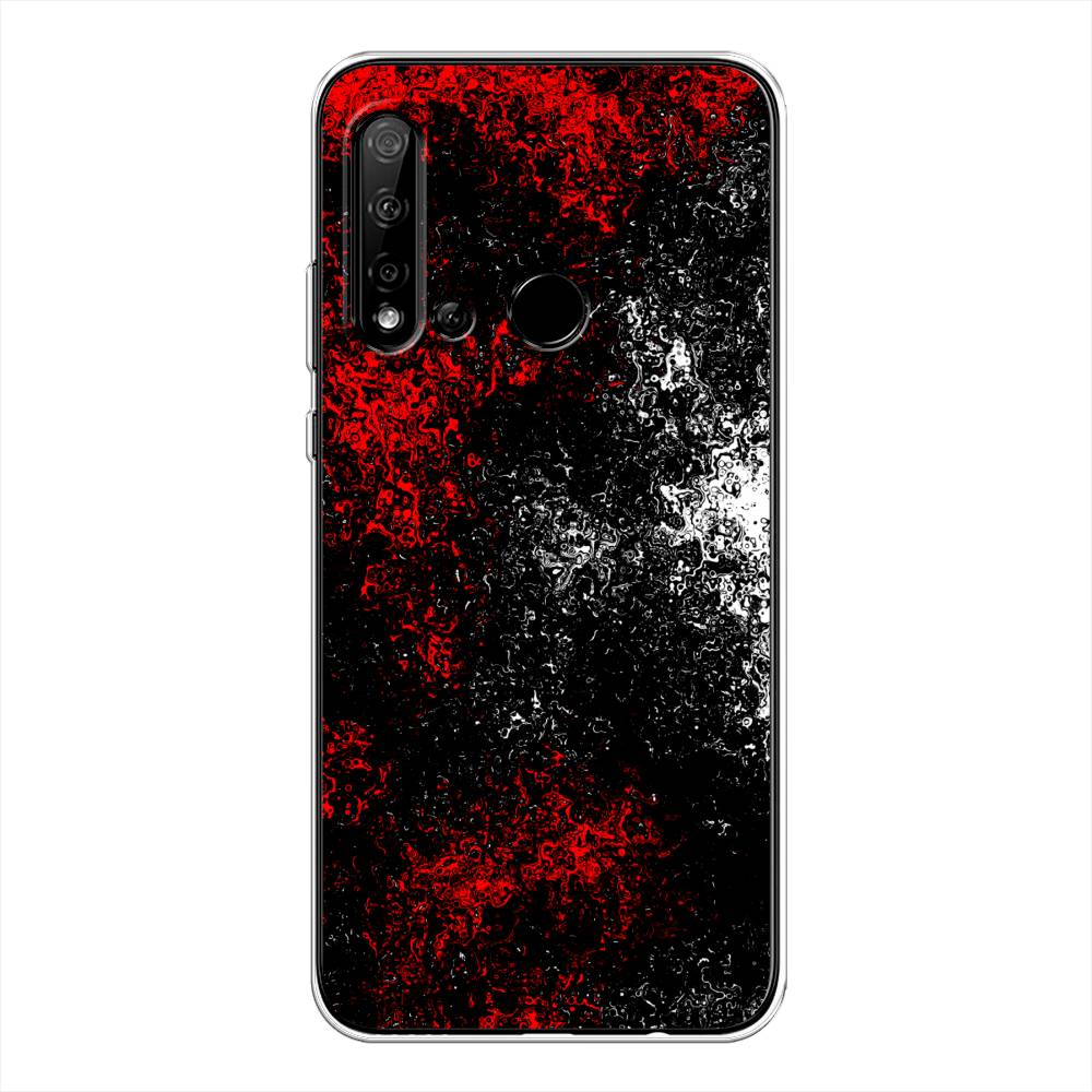 

Чехол на Huawei P20 Lite 2019 "Монотипия", Красный;черный;белый, 69750-3