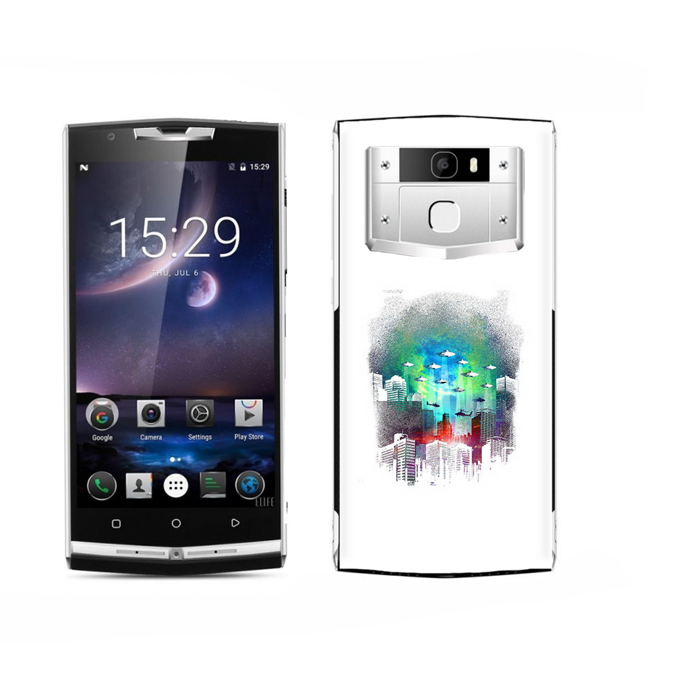 

Чехол MyPads Tocco для Oukitel K15 Plus город в свечении, Прозрачный, Tocco