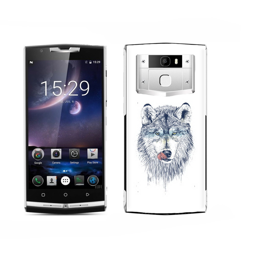

Чехол MyPads Tocco для Oukitel K15 Plus голодгый волк, Прозрачный, Tocco