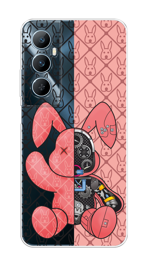 

Чехол на Realme C65 "Киборг-заяц розовый", Розовый;прозрачный;черный, 2516750-1