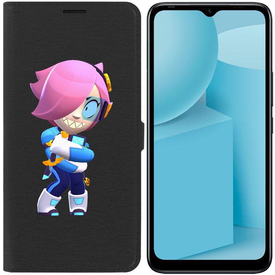 

Чехол-книжка Eco для Infinix Hot 12i Brawl Stars-Колетт Навигатор (черный)