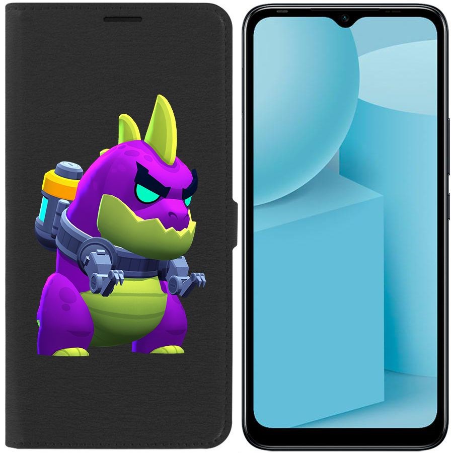 

Чехол-книжка Eco для Infinix Hot 12i Brawl Stars-Мегамонстр (черный)