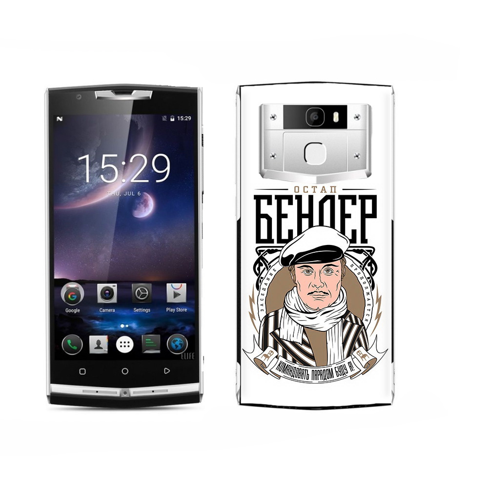 

Чехол MyPads Tocco для Oukitel K15 Plus Бендер, Прозрачный, Tocco