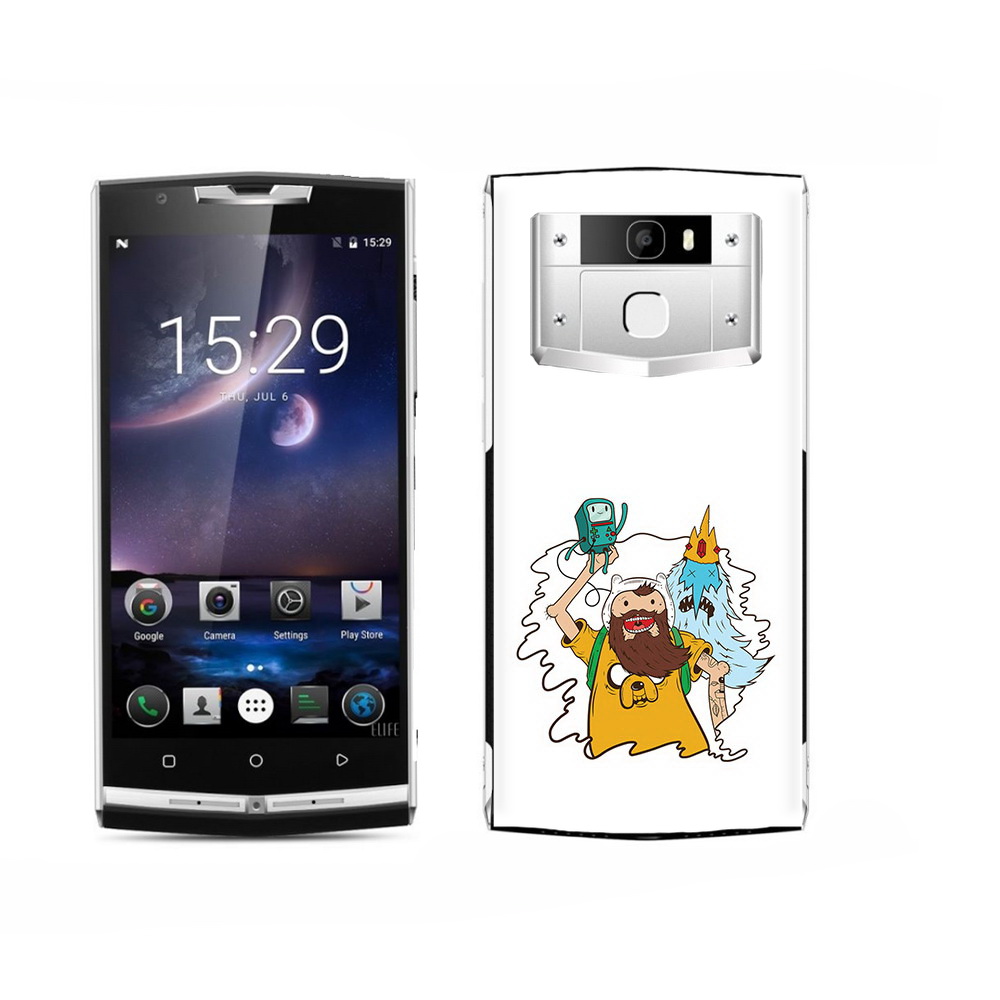 

Чехол MyPads Tocco для Oukitel K15 Plus время приключений старый Финн, Прозрачный, Tocco