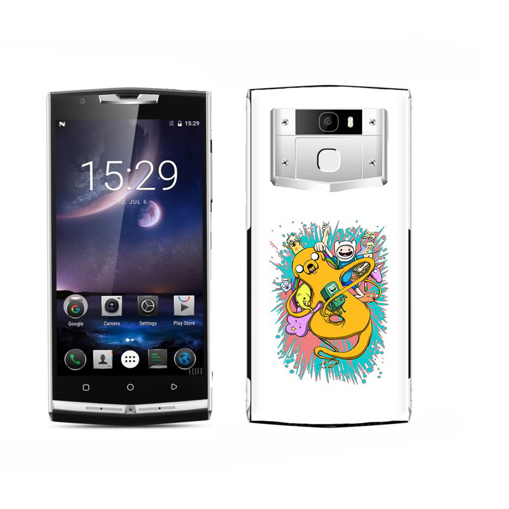 

Чехол MyPads Tocco для Oukitel K15 Plus время приключений рисунок, Прозрачный, Tocco