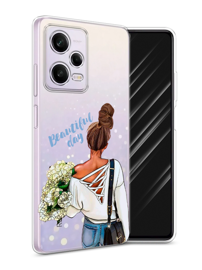 

Чехол Awog на Xiaomi Redmi Note 12 Pro "Beautiful day vector", Коричневый;белый;зеленый, 317050-6