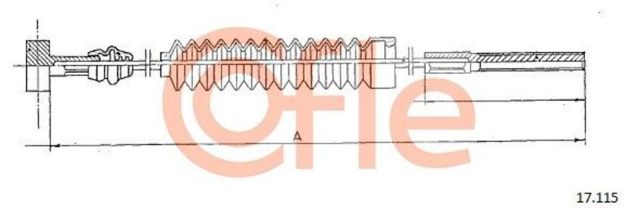 Cofle 92.17.115 Трос Стояночного Тормоза