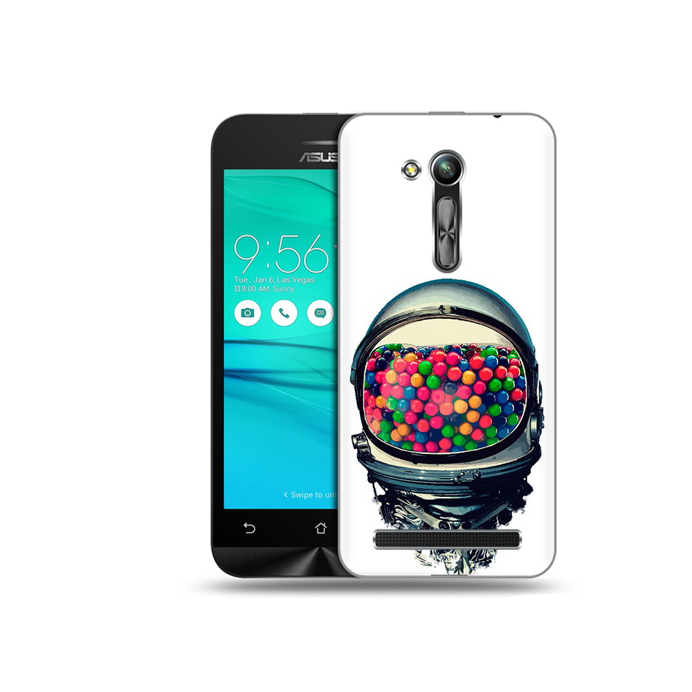 

Чехол MyPads Tocco для Asus ZenFone Go (ZB452KG) шлем космонавта, Прозрачный, Tocco