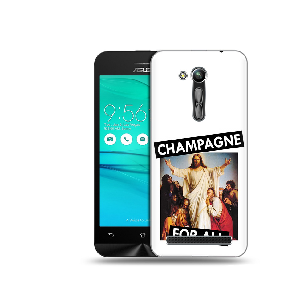 

Чехол MyPads Tocco для Asus ZenFone Go (ZB452KG) шампанское, Прозрачный, Tocco