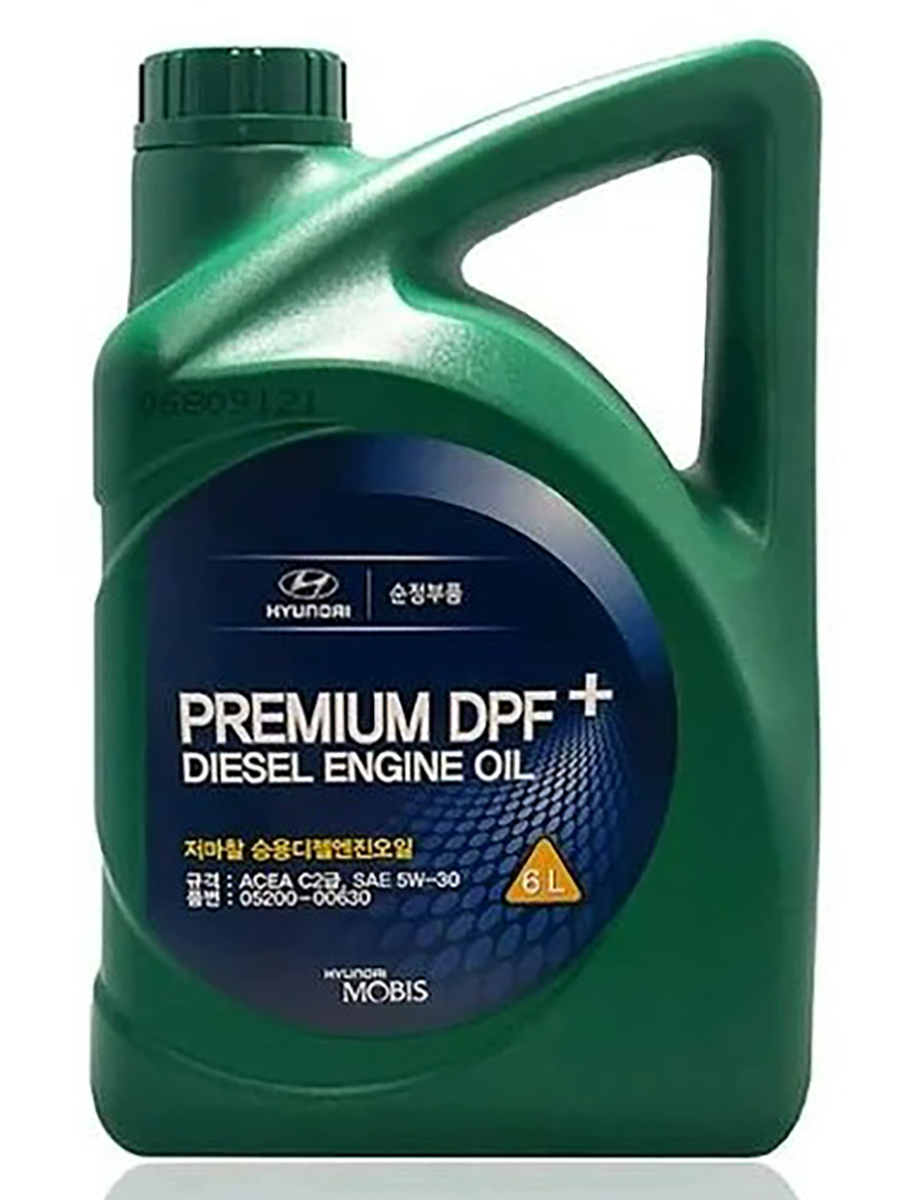 фото Hyundai-kia 0520000630 5w-30 6l diesel engine oil premium dpf + масло моторное синтетическ