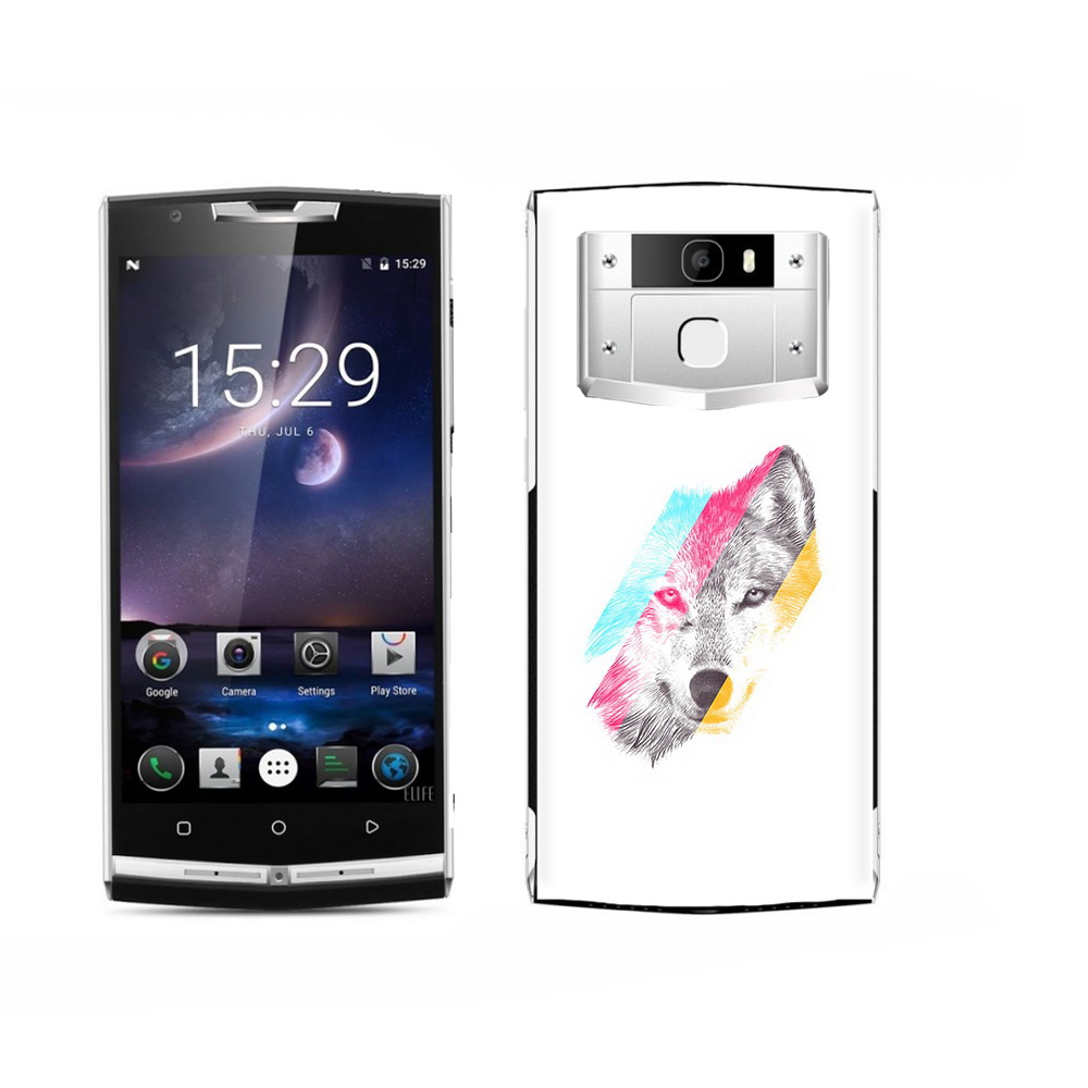 

Чехол MyPads Tocco для Oukitel K15 Plus волк градиент, Прозрачный, Tocco