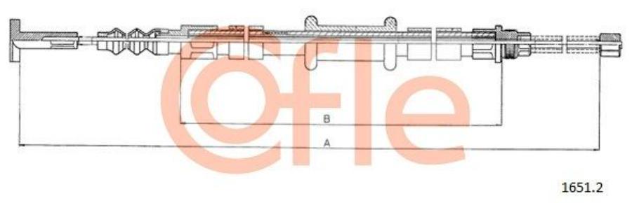 

Cofle 92.1651.2 Трос Стояночного Тормоза