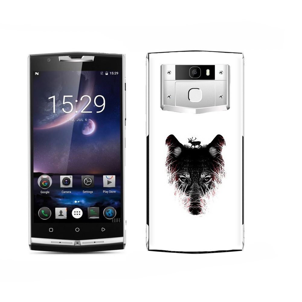 

Чехол MyPads Tocco для Oukitel K15 Plus волк в траве, Прозрачный, Tocco