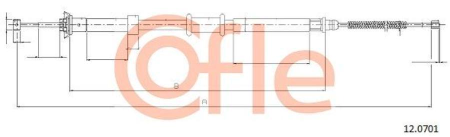 

Cofle 92.12.0701 Трос Стояночного Тормоза