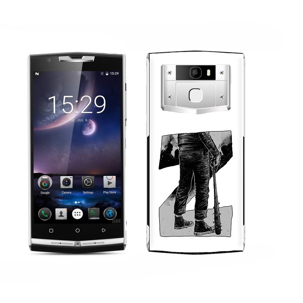 

Чехол MyPads Tocco для Oukitel K15 Plus воин черно белый, Tocco