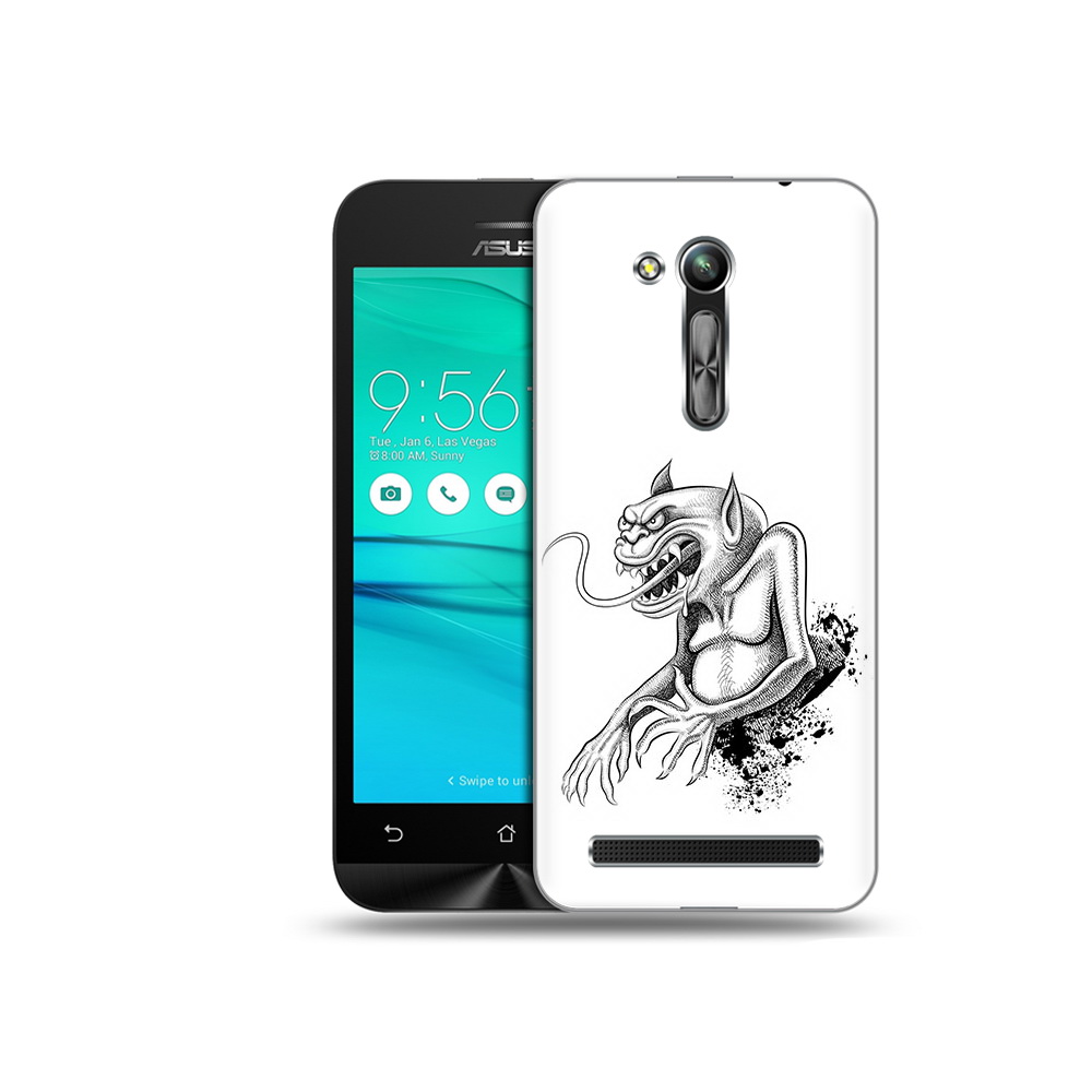 

Чехол MyPads Tocco для Asus ZenFone Go (ZB452KG) чорт, Прозрачный, Tocco
