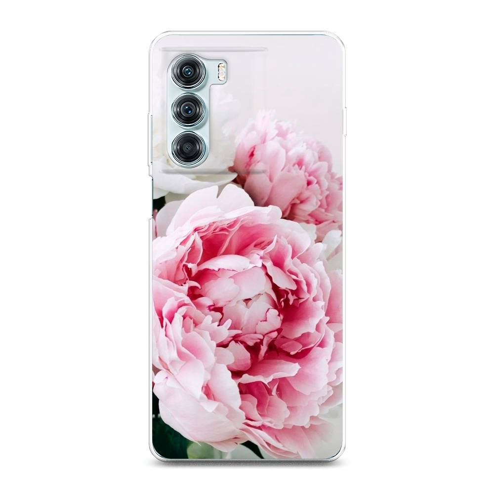 

Чехол на Motorola Moto Edge S30 "Розовые и белые пионы", Розовый;белый, 243050-2