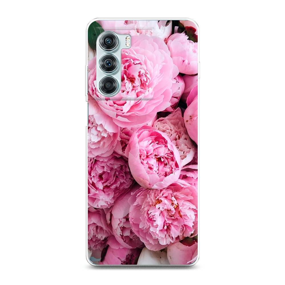 

Чехол на Motorola Moto Edge S30 "Розовые пионы", Бежевый;розовый, 243050-2