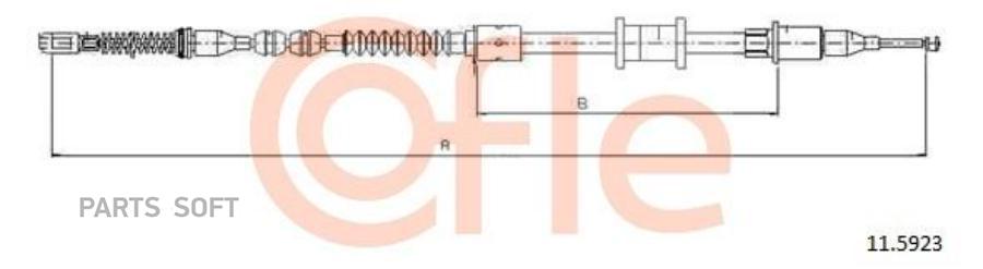 Cofle 92.11.5923 Трос Стояночного Тормоза