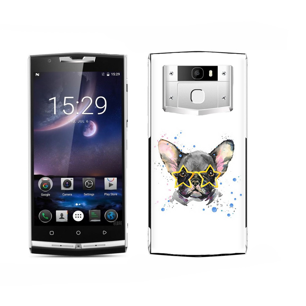 

Чехол MyPads Tocco для Oukitel K15 Plus буля в очках, Прозрачный, Tocco