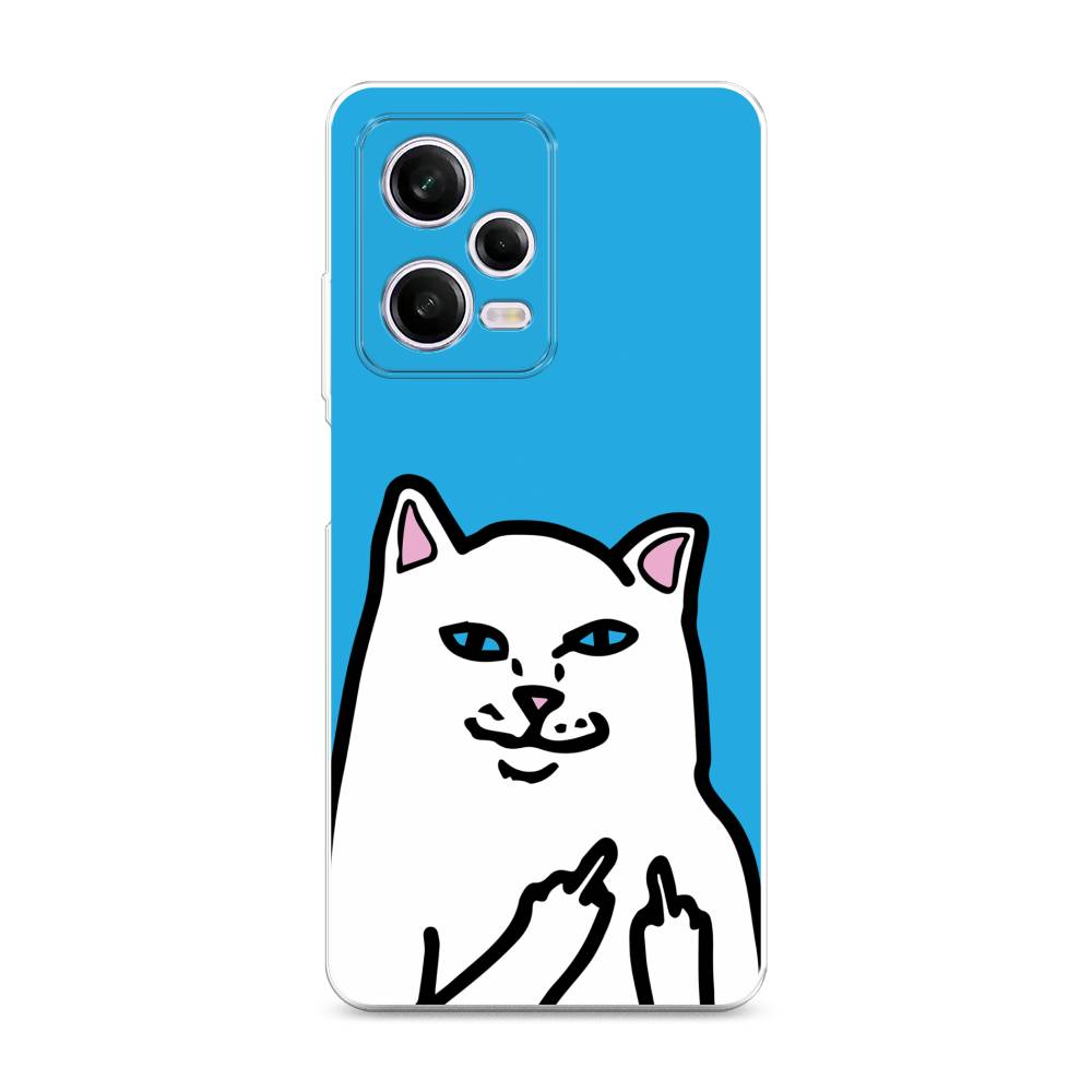 фото Чехол awog для xiaomi redmi note 12 pro "кот жесть"