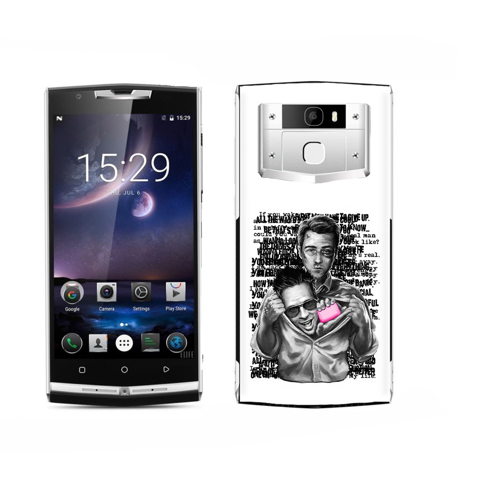 

Чехол MyPads Tocco для Oukitel K15 Plus бойцовский клуб, Прозрачный, Tocco