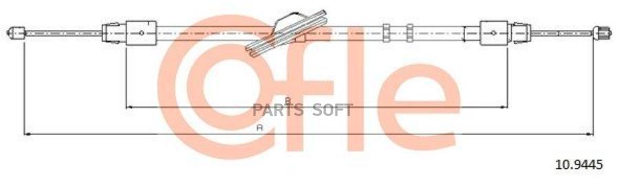 Cofle 92.10.9445 Трос Стояночного Тормоза