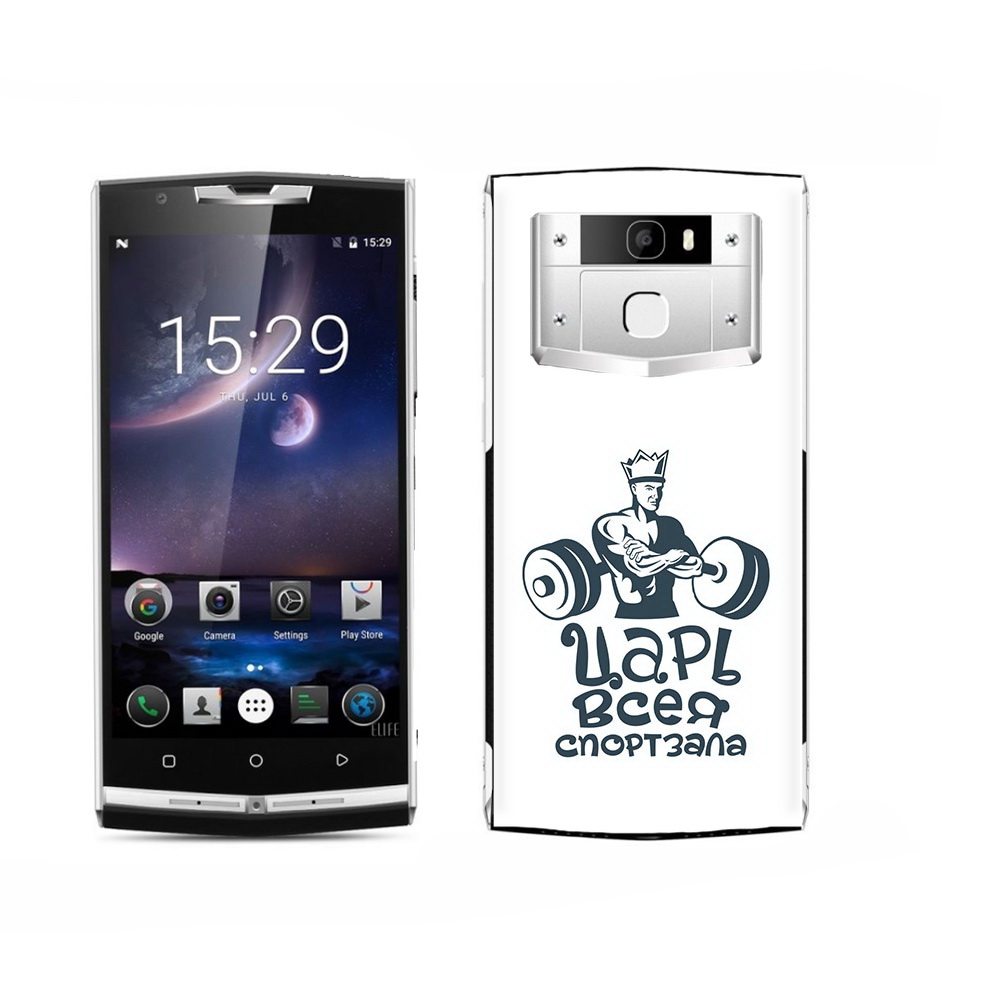 

Чехол MyPads Tocco для Oukitel K15 Plus бодибилдинг царь спортзала, Прозрачный, Tocco