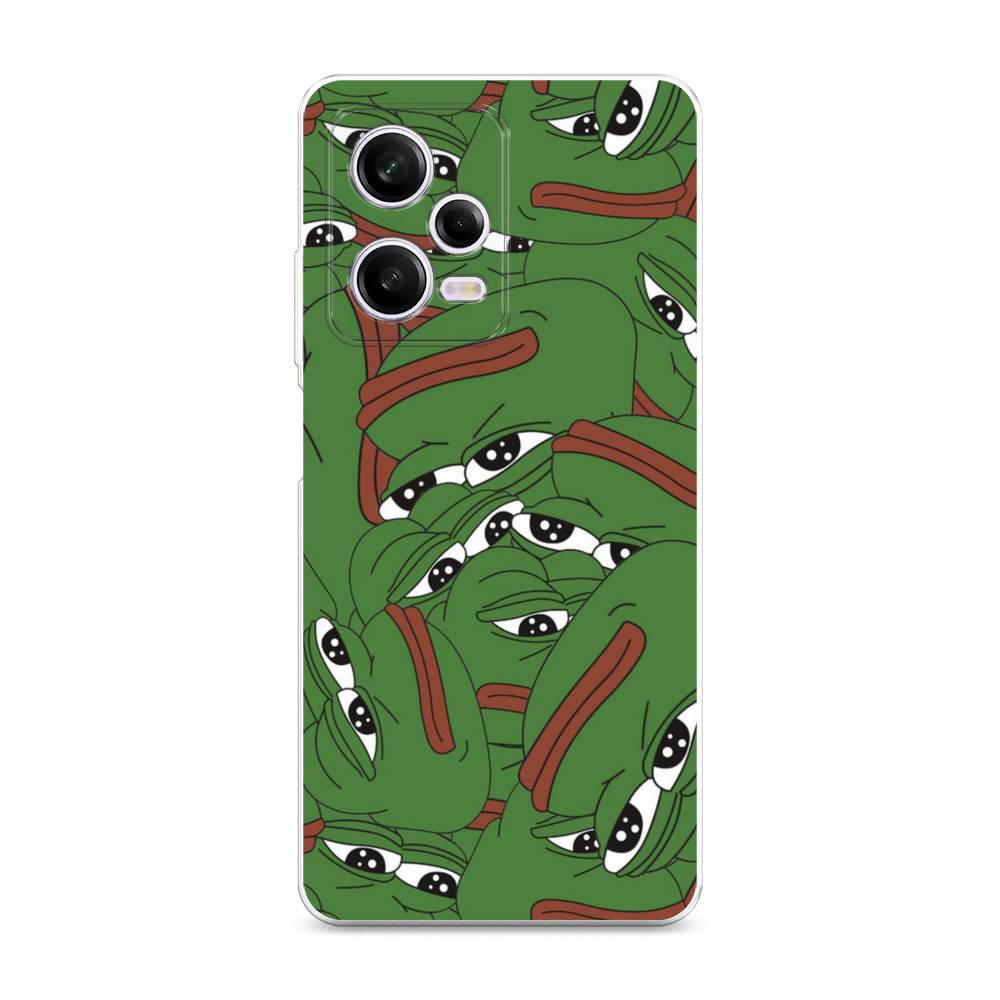 фото Чехол awog для xiaomi redmi note 12 pro "печальный frog"