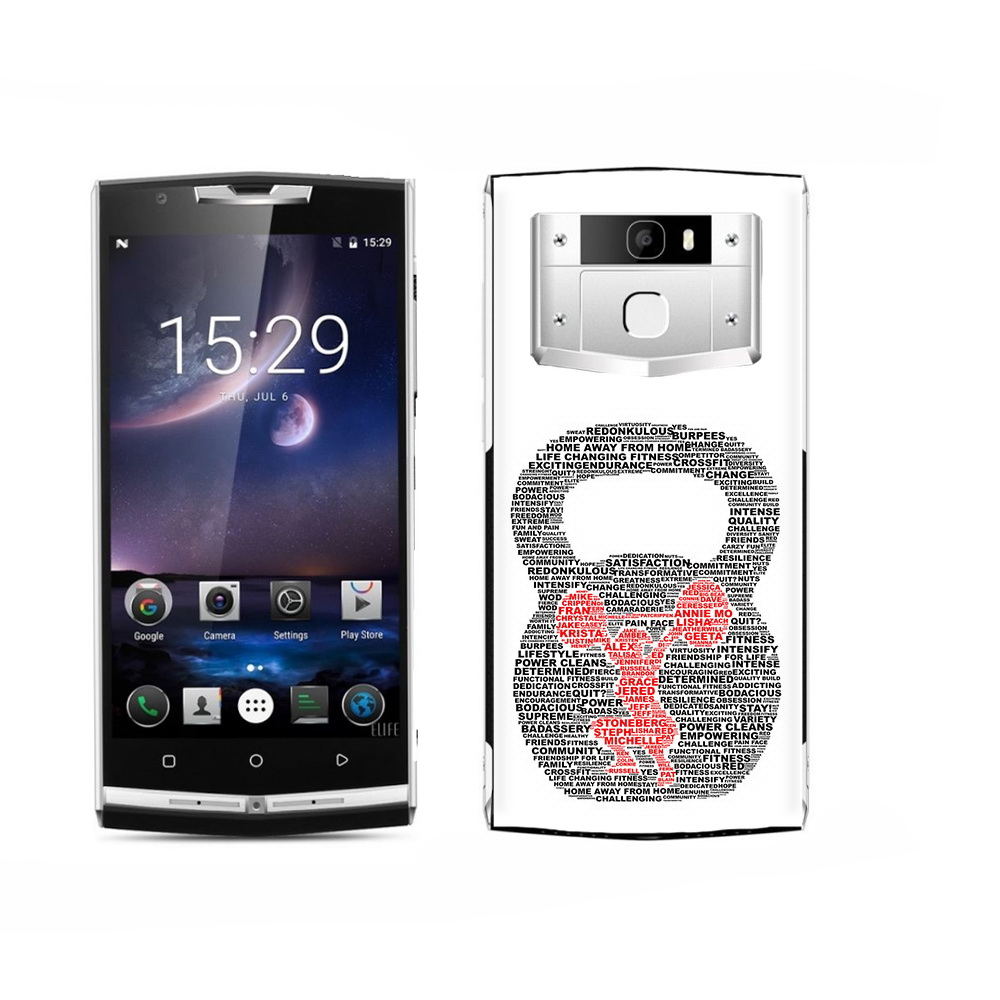 

Чехол MyPads Tocco для Oukitel K15 Plus бодибилдинг гиря из слов, Прозрачный, Tocco