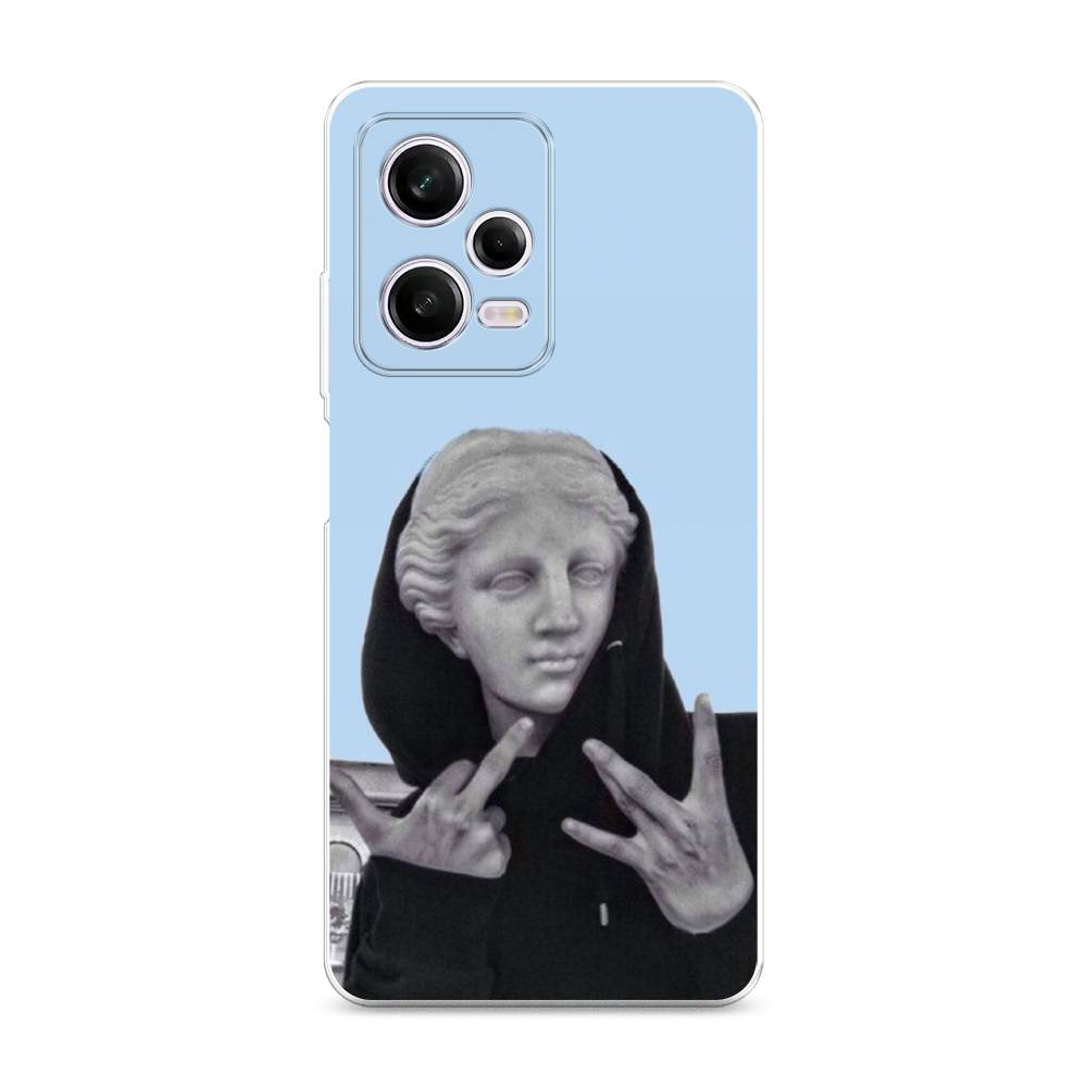 

Чехол Awog на Xiaomi Redmi Note 12 Pro "SWAG статуя", Голубой, 317050-9