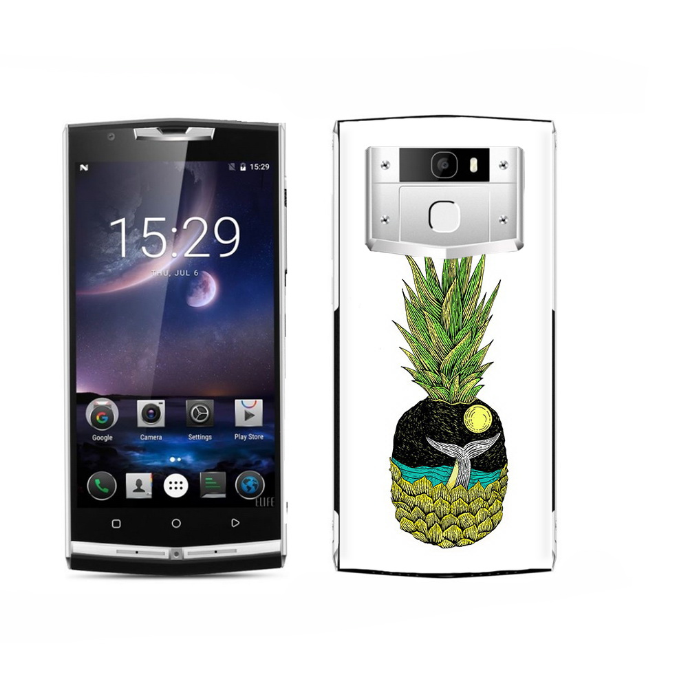 

Чехол MyPads Tocco для Oukitel K15 Plus ананас с китом, Прозрачный, Tocco