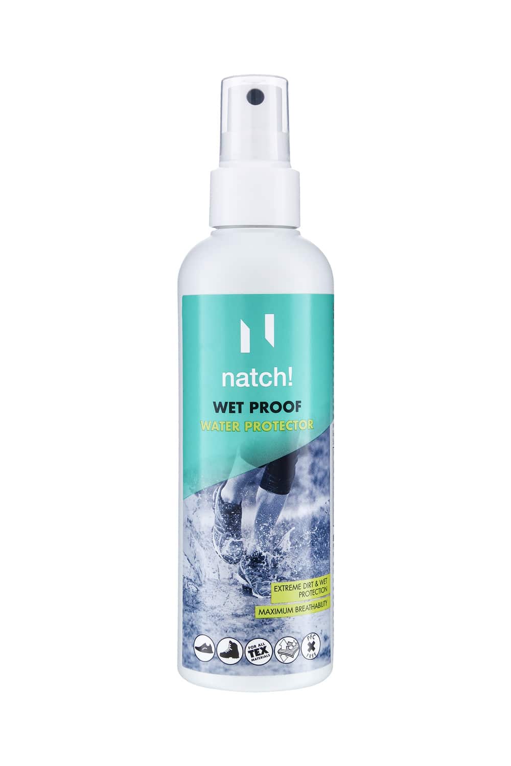 

Пропитка для обуви Natch! WET PROOF бесцветная 200 мл, WET PROOF