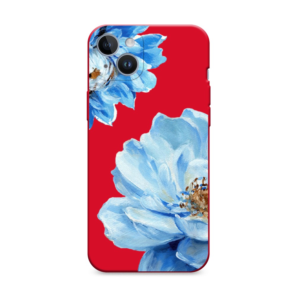 

Чехол Awog на Apple 14 Pro Max "Голубые клематисы", Голубой, 15353-1